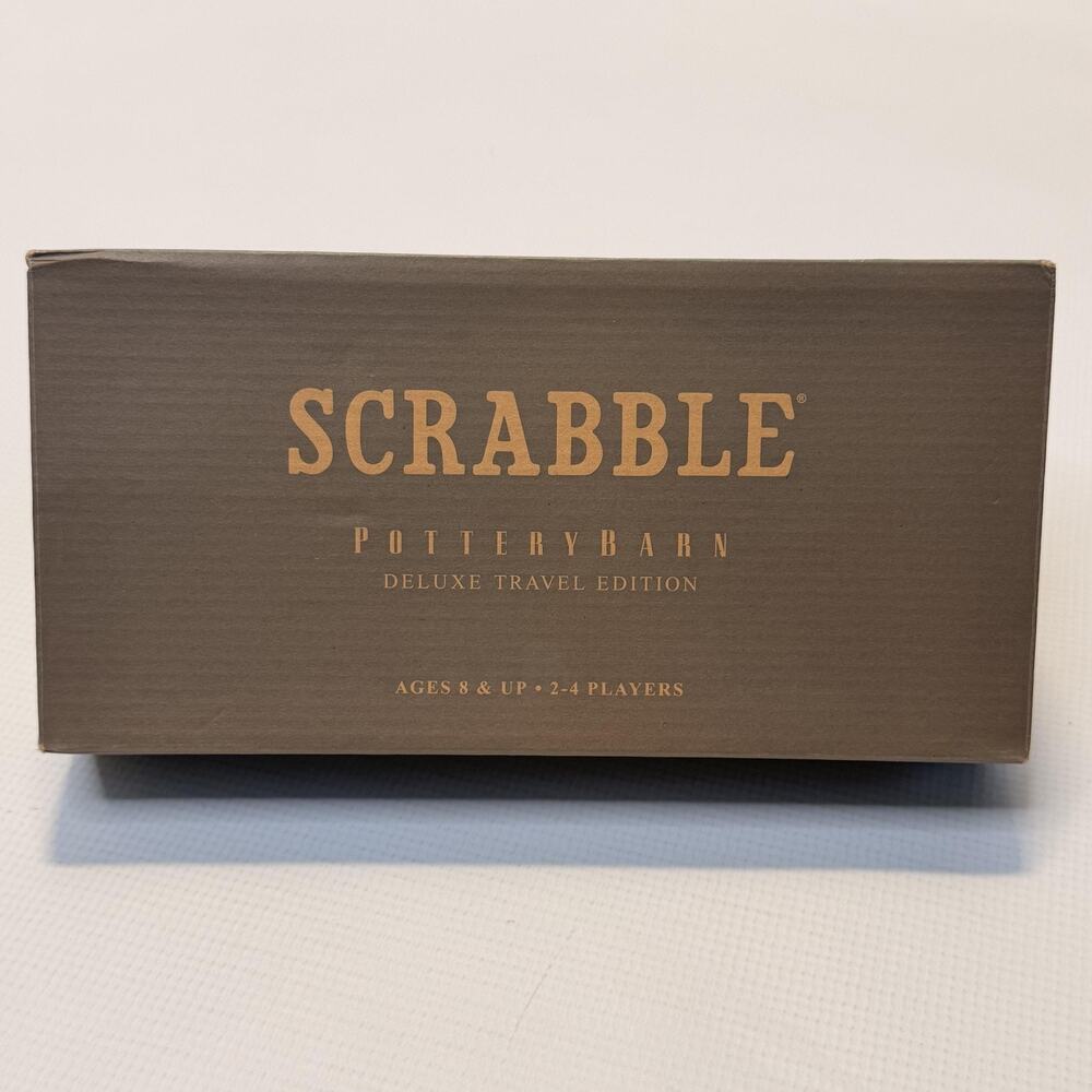 Hasbro Scrabble Pottery Barn Deluxe Travel Board Word Game 8+ 2-4 Players 2019